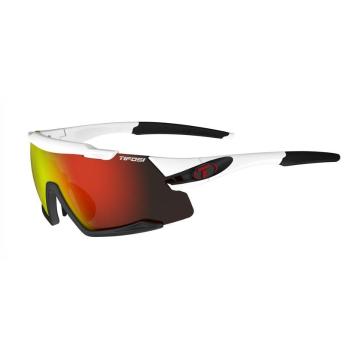 Tifosi Men's Aethon Sunglasses - White / Black / Clarion Red / ACRed / Clear
