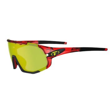 Tifosi Sledge Sunglasses - Crystal Red Clarion Yellow