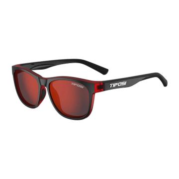 Tifosi Swank Sunglasses - Crimson/Onyx SmokeRedLens - Crimson / Onyx, Smoke Red Lens