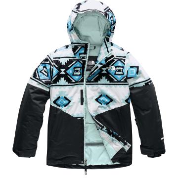 The North Face Youth Brayden Insulated Jacket - TNF White Tribal Geo Print