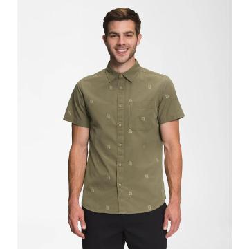 The North Face Men's Short Sleeve Baytrail Jacquard Shirt - Burnt Olive