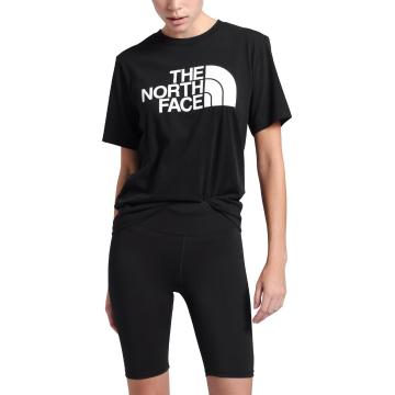 The North Face Women's Short Sleeve Half Dome Cotton T-Shirt - Tnf Grey Heather / Tnf Black