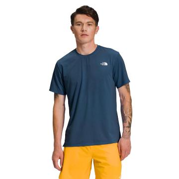 The North Face Men's Wander Short Sleeve T-Shirt - Shady Blue / Black