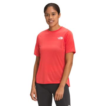 The North Face Women's Up With The Sun Short Sleeve Shirt - Horizon Red