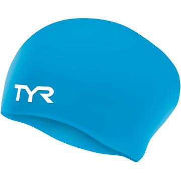 TYR Long Hair Wrinkle Free Silicone Swim Cap