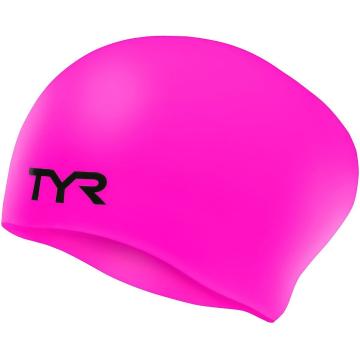 TYR Youth Long Hair Wrinkle Free Silicon Swim Cap