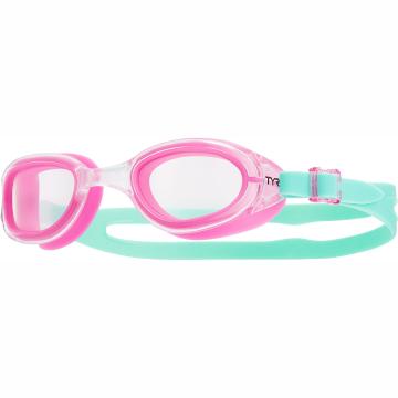 TYR Womens Special Ops 2 Transition Femme Goggle - Clear / Pink