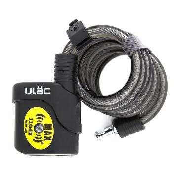 ULAC Bulldog Cable 110 Decimal Key Alarm 12mmx120cm - Black