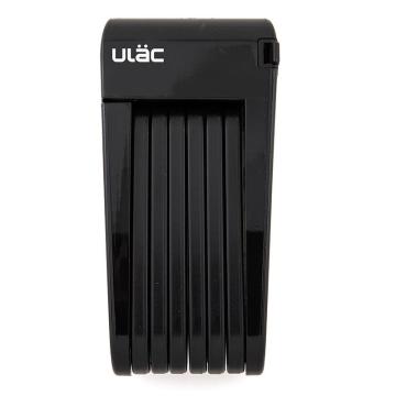 ULAC Type-X Folding Hard Steel Key 6mm x 70cm Lock - Black
