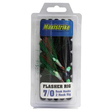Maxistrike 7/0 Beak Hook Flasher Rig