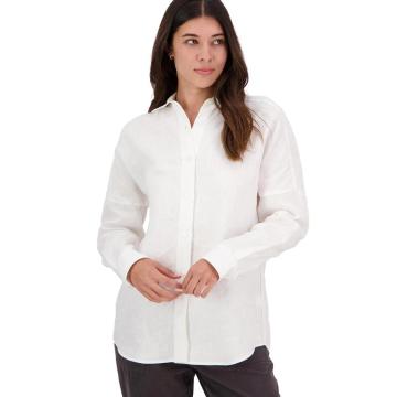 Swanndri Women's Bennacott Long Sleeve Shirt - White / Prcvcloudypink