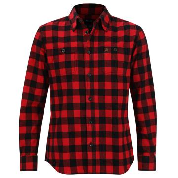 Swanndri Men's Marylebone Cotton Long Sleeve Shirt - Red/Black Check