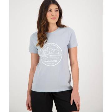 Swanndri Women's Beeville Print T Shirt - Powder