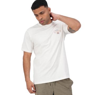 Swanndri Men's Murray Printed T-Shirt - White / Orange