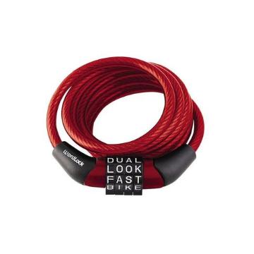 WordLock 4 Dial 6mm 4ft Cable Lock