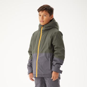 Ascent Youth Boys Bluebird Snow Jacket - Army / Charcoal
