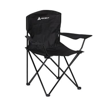 Ascent Folding Camping Chair - Black