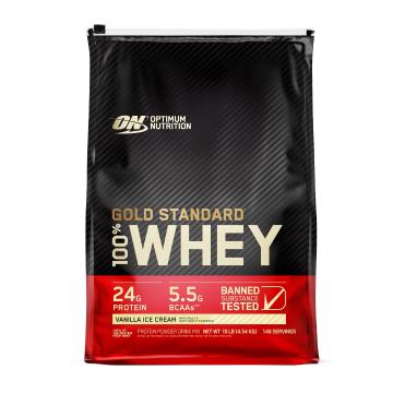 Optimum Nutrition Gold Standard 100% Whey Protein - 10lb - Vanilla Ice Cream