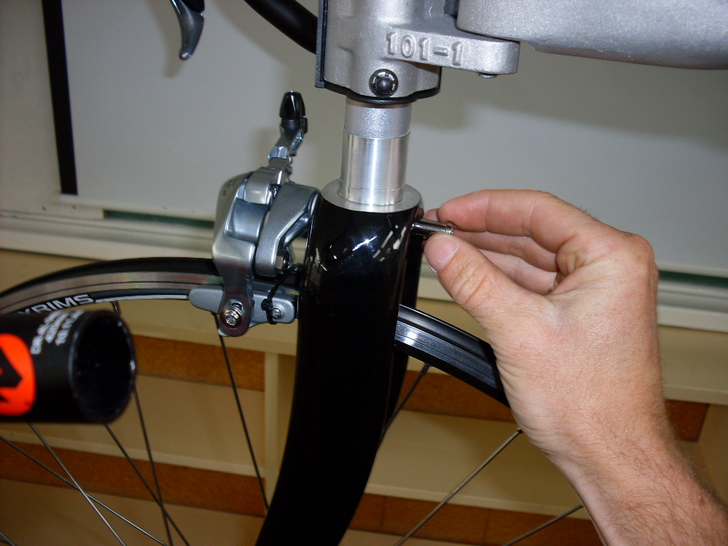 installing and adjusting road bike brakes