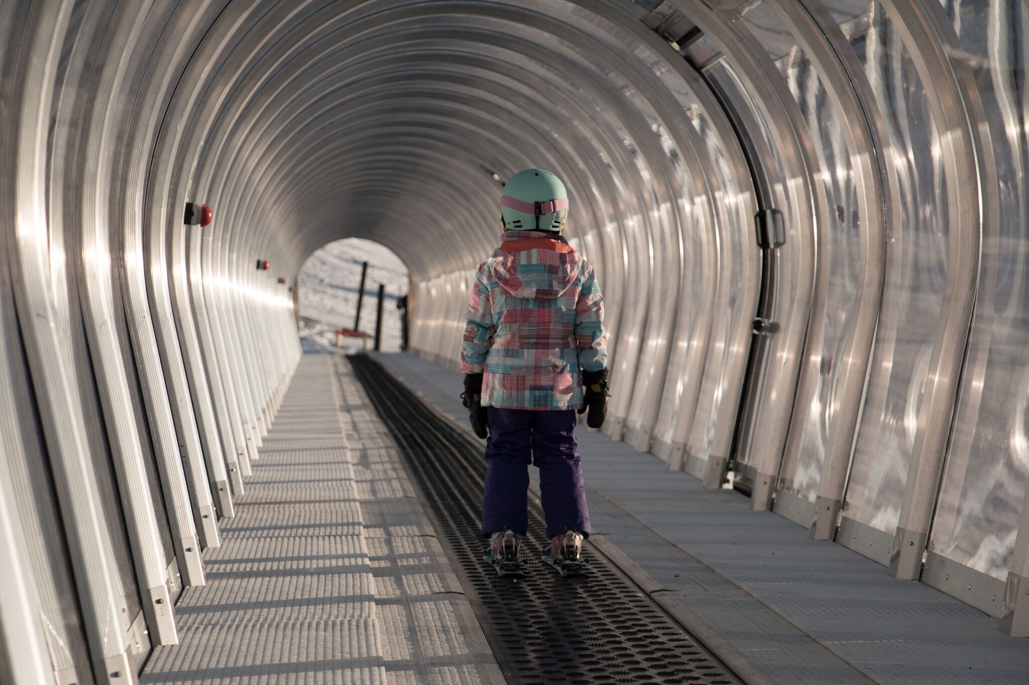 cardrona kids ski tunnel learners