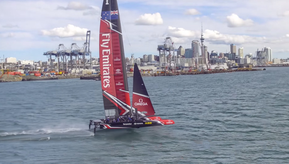 Emirates Team New Zealand - Gaining Speed On The Water