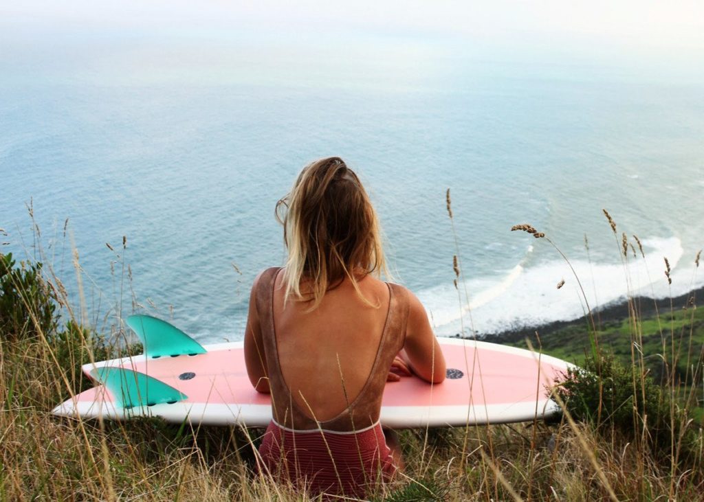 Ruby Meade, a 23-year-old surfer from the North Island of New Zealand. Photo credit: thesea.com