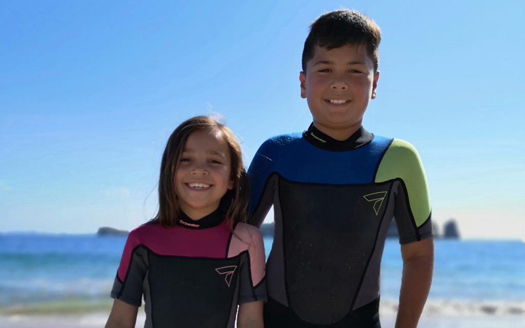This seasons Torpedo7 kids wetsuits.